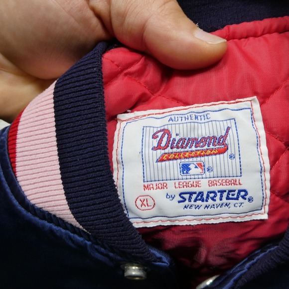 Vintage Minnesota Twins Jacket Mens XL Blue MLB Baseball Starter Satin Made‎ USA - Picture 6 of 11